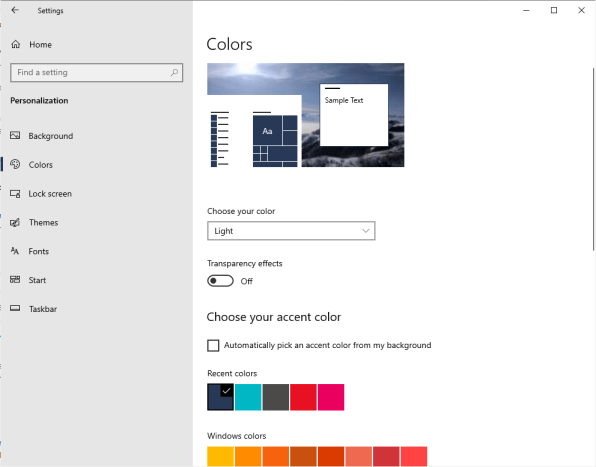 Transparency Effects